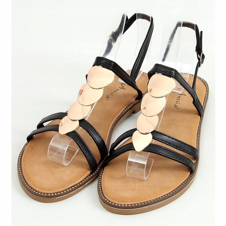 Sandale dama negre N-101 Negre negru 1 Sandale dama negre N-101 Negre negru 1