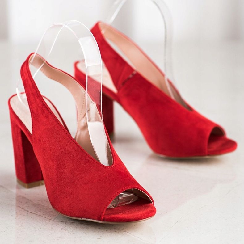 S. BARSKI Sandale construite S.BARSKI roșu 2