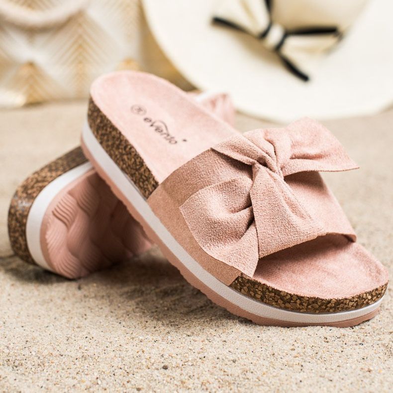 Evento Papuci ușori pe platformă roz 1 Evento Papuci ușori pe platformă roz 1