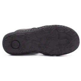 Kampol Papuci bărbați din piele 201/3 negri negru 5