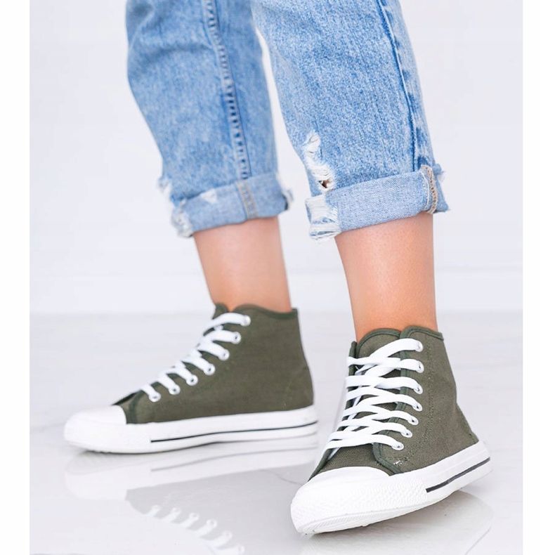 Adidași de culoare verde kaki pentru gleznă Gampa 1