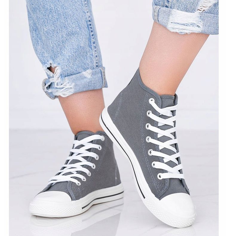 Adidași pentru femei gri Gampa gleznă 1