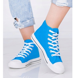 Adidași albi pentru femei Gampa gleznă albastru 1