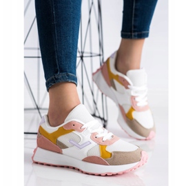 SHELOVET Tenisi colorati alb multicolor 2