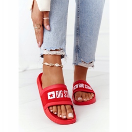 Papuci de damă Big Star HH274A014 Roșu roşu 2