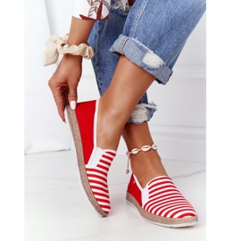 Espadrile pentru femei Big Star HH276003 Roșu-Alb roşu 1