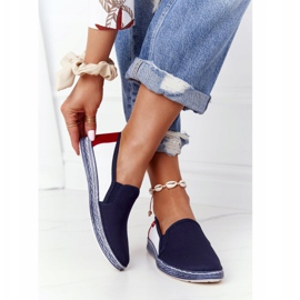Espadrile pentru femei Big Star HH276008 Albastru-albastru roșu albastru marin 1