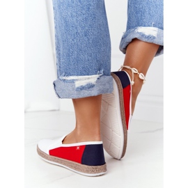Espadrile pentru femei Big Star HH276009 Alb și roșu roşu albastru marin 2