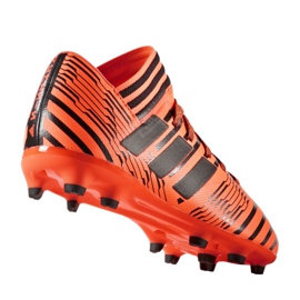 Ghete de fotbal Adidas Nemeziz 17.3 Fg Jr S82428 portocale portocale 1