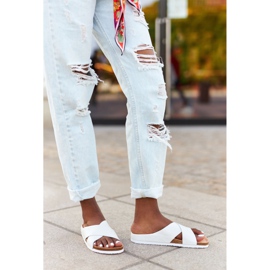 Papuci cu profil din piele Big Star HH274647 Alb 1