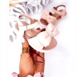FR1 Sandale pentru copii cu arc Bow Abbie roz 3