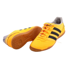 Pantofi de fotbal Adidas Super Sala In M FX6757 portocale si rosii 2