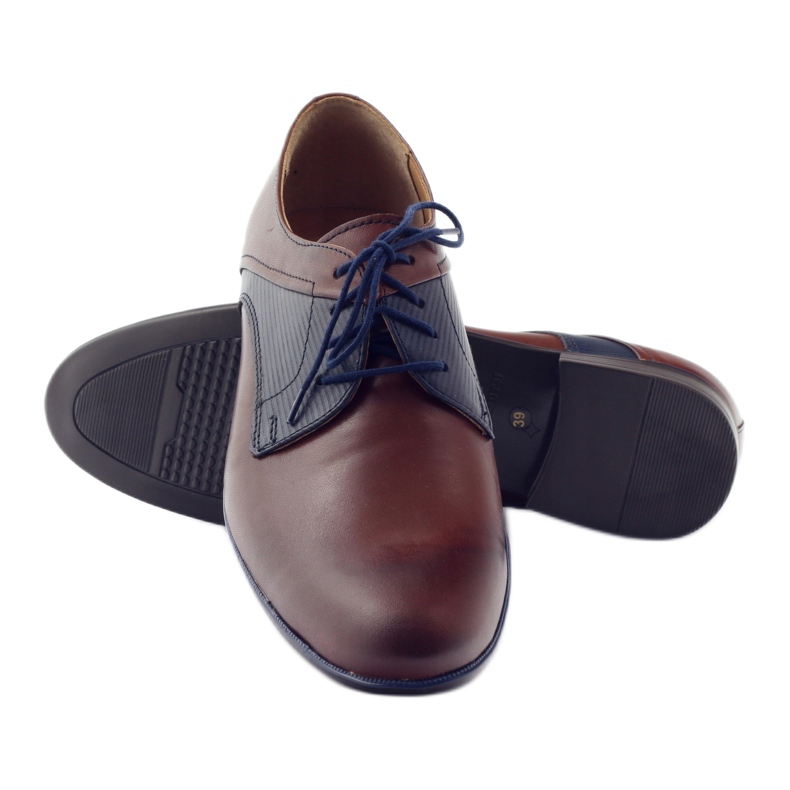 Pantofi bărbați Tur 328 maro multicolor 3