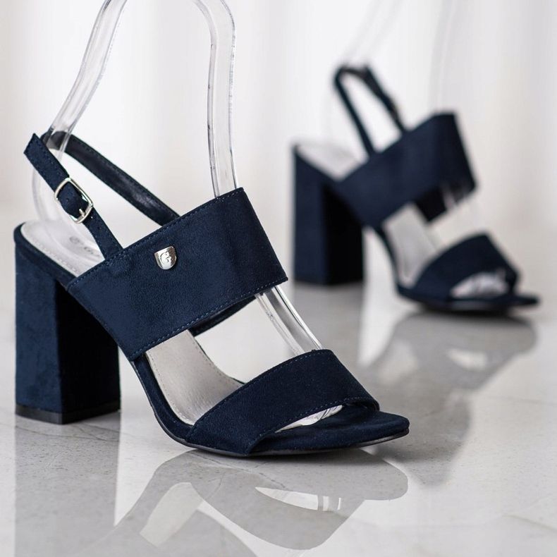 Goodin Sandale pe o bară largă albastru 1