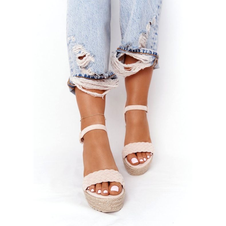 PS1 Sandale bej cu baleare 4