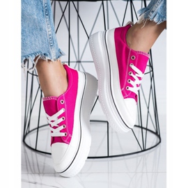 Seastar Adidași la modă pe platformă roz 1
