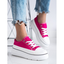 Seastar Adidași la modă pe platformă roz 3