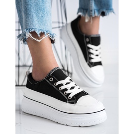 Seastar Adidași la modă pe platformă negru 3