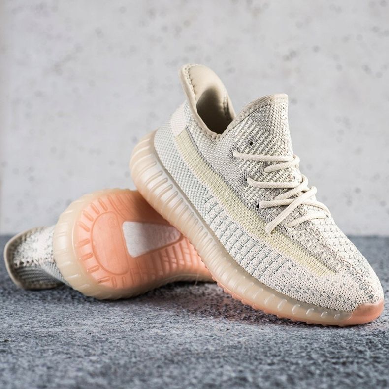 SHELOVET Adidași din material textil pe platformă bej 1