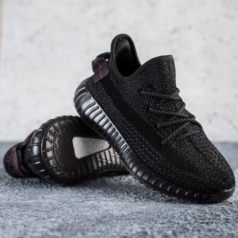 SHELOVET Adidași din material textil pe platformă negru 1