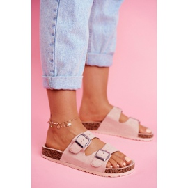 EVE Papuci De Damă Pe Plută Cu Închizători Roz Si Senor 3