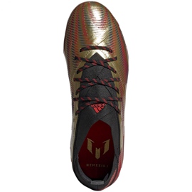 Ghete de fotbal Adidas Nemeziz Messi.1 Fg Jr FY0806 portocaliu, auriu de aur 1