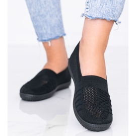 Adidași Slip On negri adânci negru 1 Adidași Slip On negri adânci negru 1
