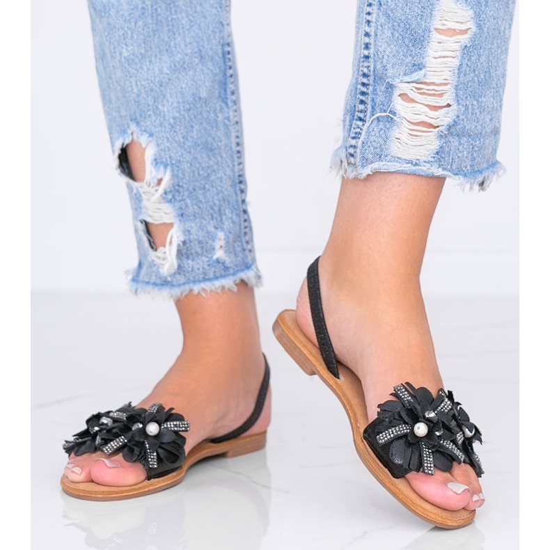 Sandale negre cu flip-flops de la Tristan negru 1