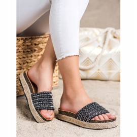 Groto Gogo Papuci negri cu știfturi negru 1