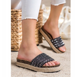 Groto Gogo Papuci negri cu știfturi negru 2