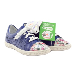 Încălțăminte pentru fete flori Bartek 15524 alb violet albastru roz verde 4