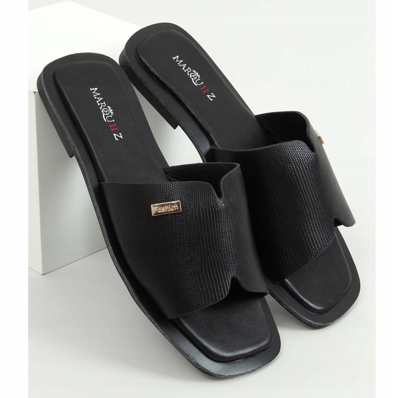 Papuci negri pentru femei negri 3526 Negru 1 Papuci negri pentru femei negri 3526 Negru 1