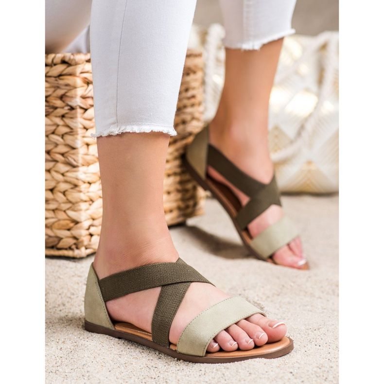 Sandale confortabile cu slip de Sergio Leone verde 1 Sandale confortabile cu slip de Sergio Leone verde 1