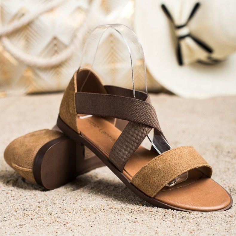 Sandale confortabile cu slip de Sergio Leone maro 1