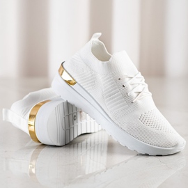 SHELOVET Adidași alunecați confortabili alb 1