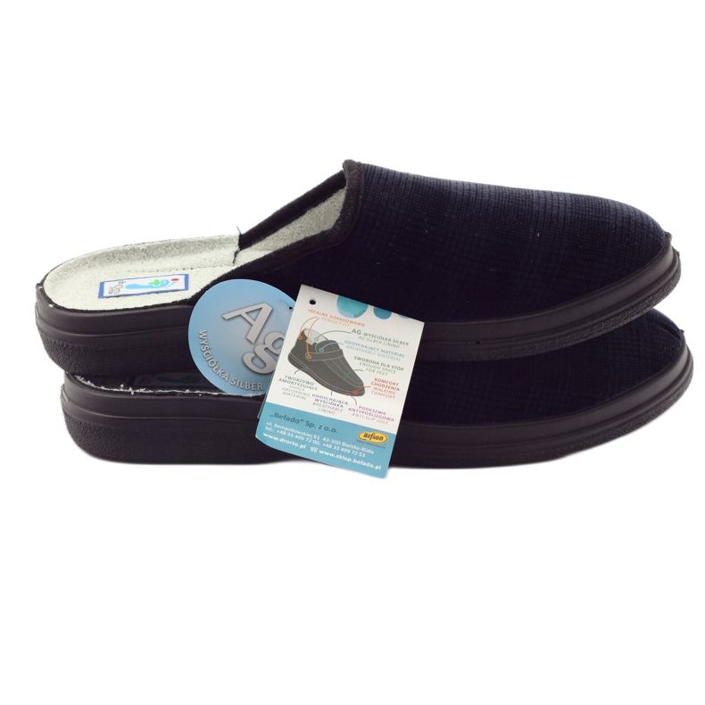 Incaltaminte de sanatate barbati Befado papuci 125M010 papuci albastru marin 5