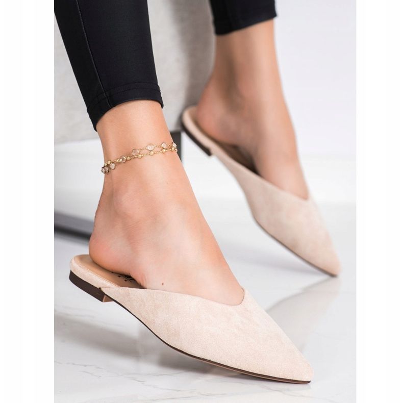 Seastar Papuci Spitz Suede bej 1