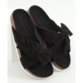 Papuci negri din plută 7853 Negru 1