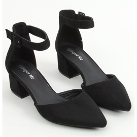 Pompe cu toc lat negru LL76 Negru 1