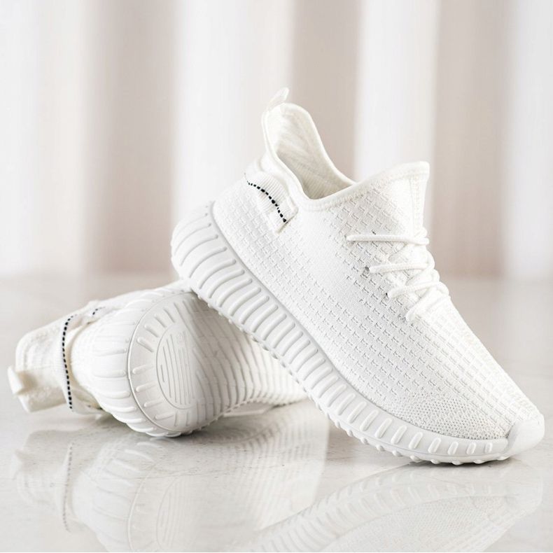 Marquiz Adidași din material textil alb 1