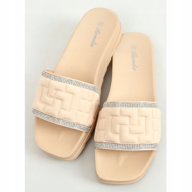 Papuci bej femei 35-211 Bej 1