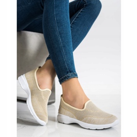 SHELOVET Pantofi sportivi ajurati bej 1