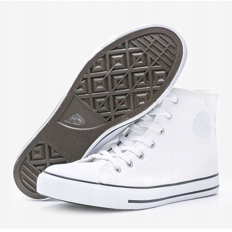 Adidași de gleznă albi pentru femei Savannah 1