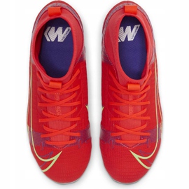 Pantof de fotbal Nike Mercurial Superfly 8 Academy Mg Jr CV1127 600 roșu 3