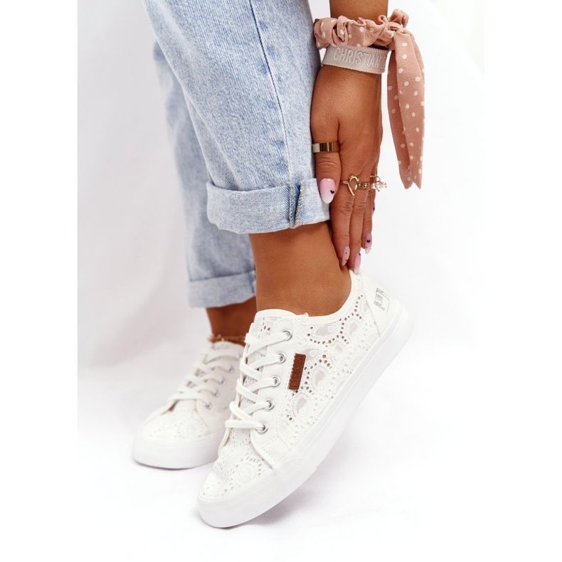 Adidași de dantelă pentru dama Big Star W274925 Alb 3