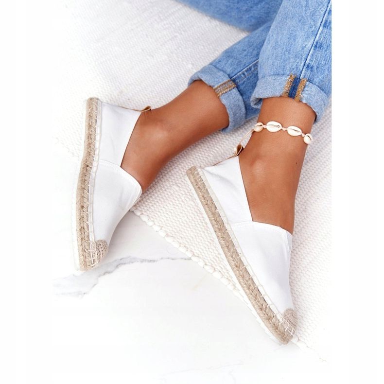 Espadrile pe talpă împletită Big Star HH274493 Alb bej 1
