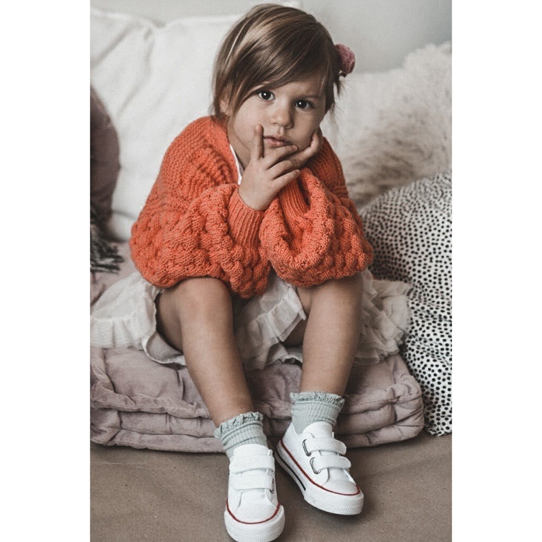 Adidași mici pentru copii cu velcro Big Star HH374095 Alb 3