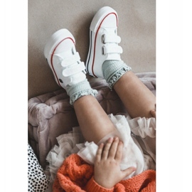 Adidași mici pentru copii cu velcro Big Star HH374095 Alb 1