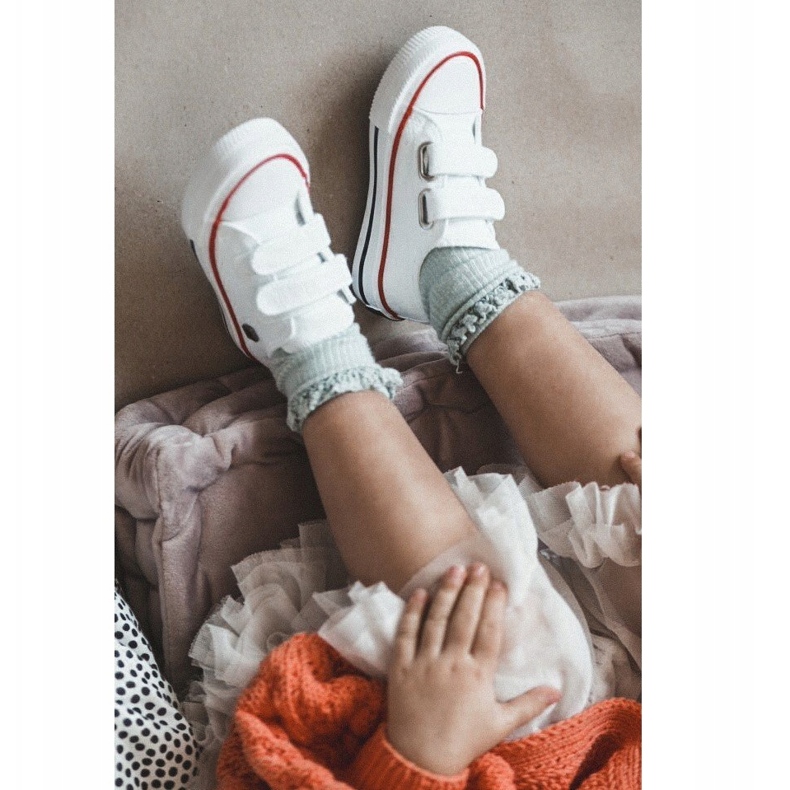 Adidași mici pentru copii cu velcro Big Star HH374095 Alb 1