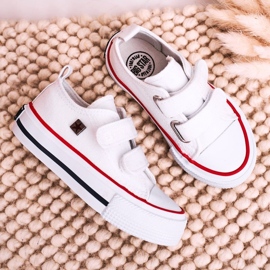 Adidași mici pentru copii cu velcro Big Star HH374095 Alb 6